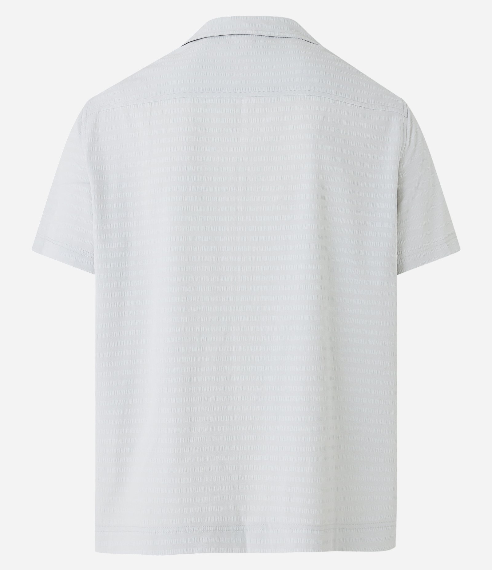 Camisa em Viscose Texturizada de Listras Cinza 9