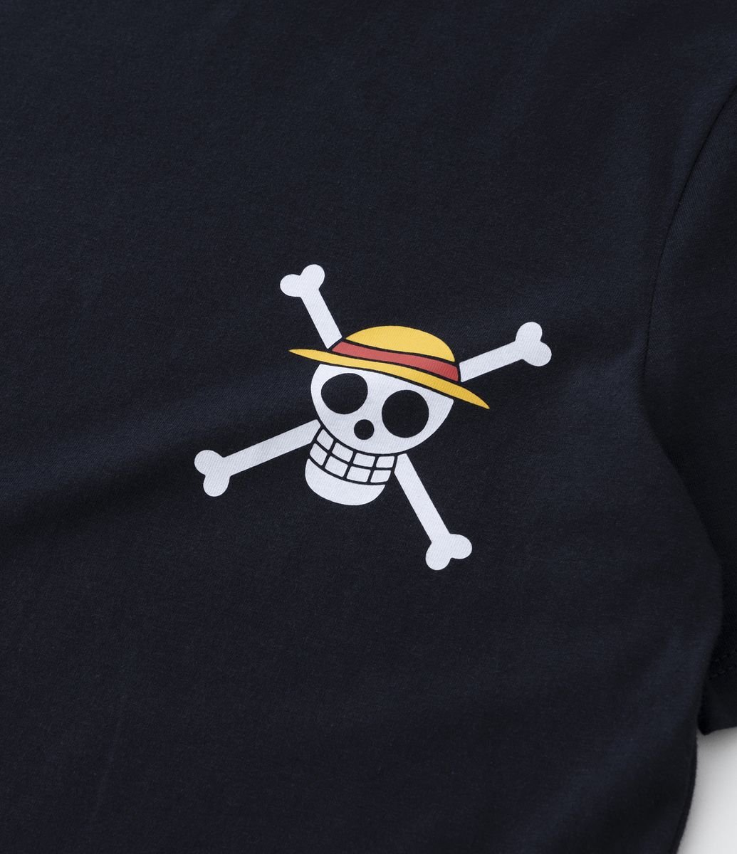 Camiseta Infantil com Estampa de Luffy One Piece - Tam 5 a 14 anos