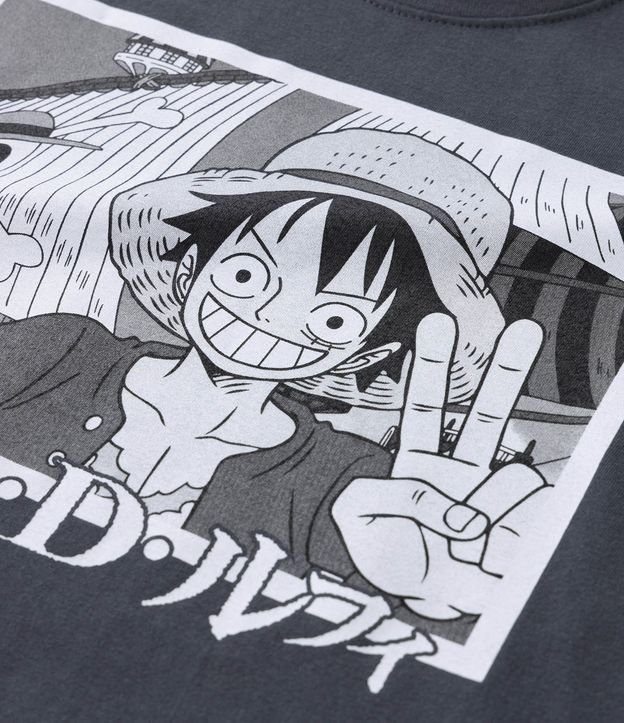 Camiseta infantil Monkey D. Luffy azul, One Piece