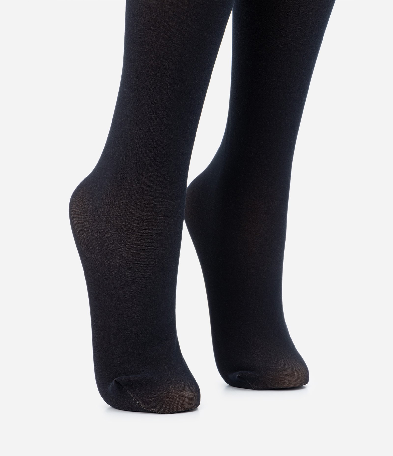 Meia Calça Legging Fio 15 em Fleece Preto 1