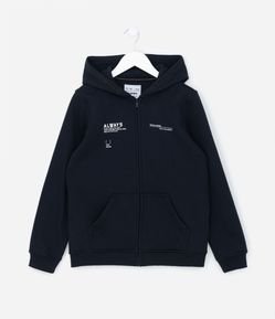 Jaqueta Infantil em Moletom com Capuz e Bolso Canguru - Tam 5 a 14 anos