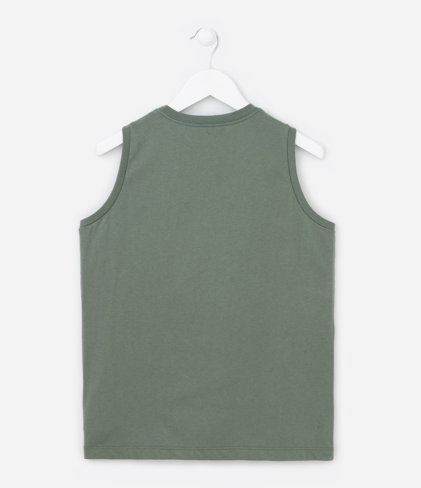 Regata Machão Infantil Básica - Tam 5 a 14 anos Verde 2