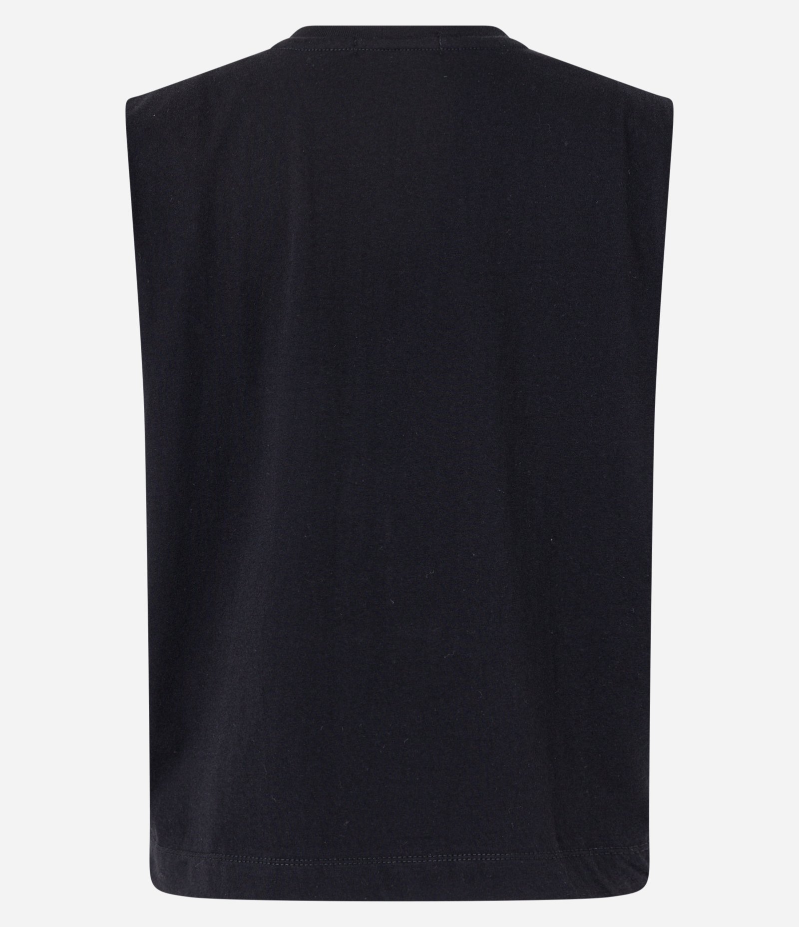 Blusa Muscle Tee em Meia Malha com Recorte Vazado Brilhoso Preto 7