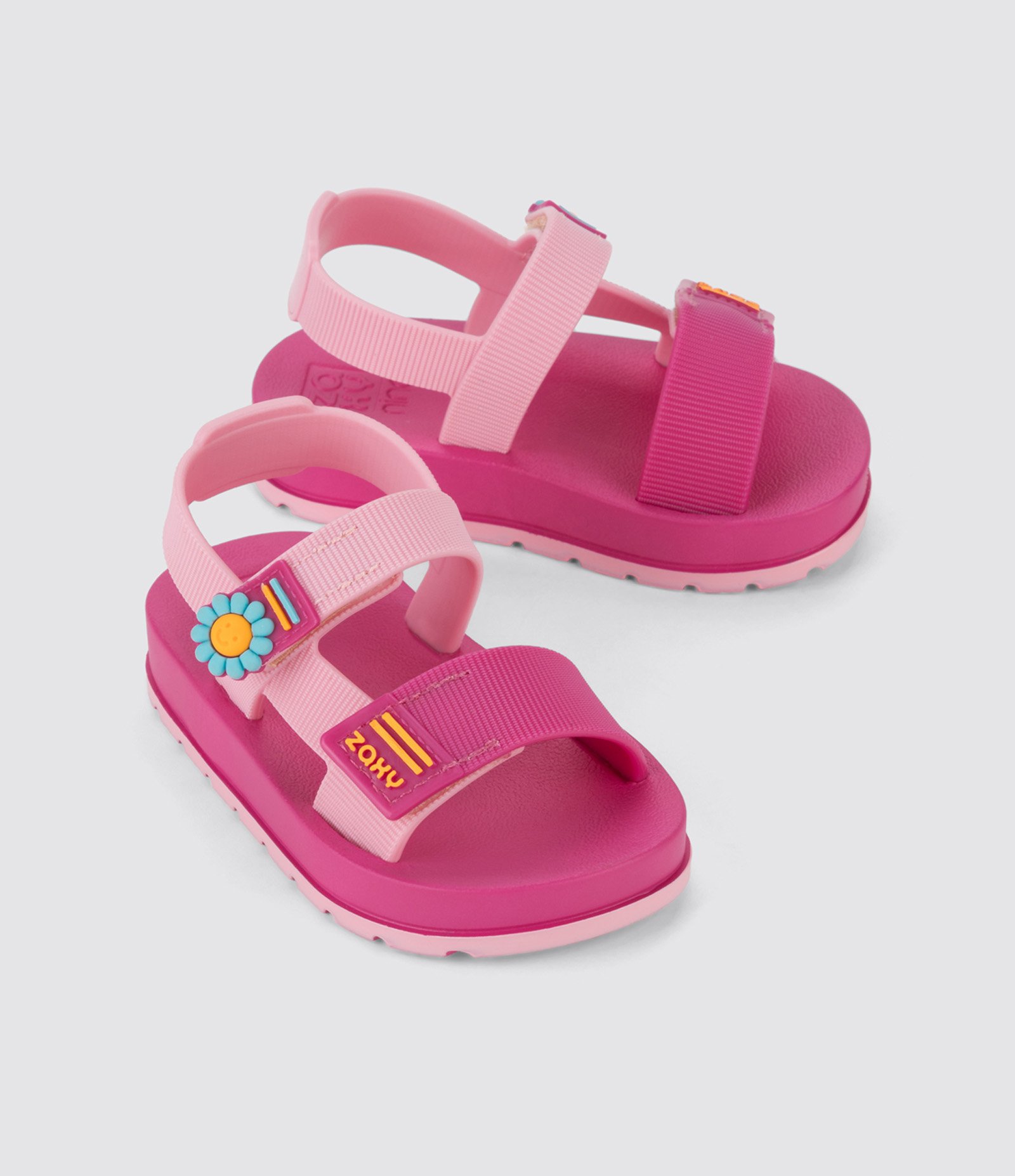 Sandália Infantil com Fechamento por Velcro Zaxy Tam 19 ao 27 Rosa