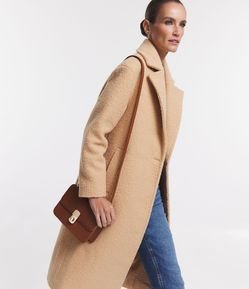 Bolsa Transversal em Pu com Tampa e Locker de Metal