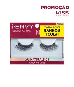 Cilios Posticos I Envy By Kiss New York Promocao compre e ganhe cola Au Nat 03 Kiss