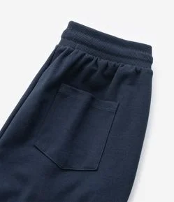 Bermuda Infantil com Cós Elástico e Etiqueta na Barra - Tam 5 a 14 Anos