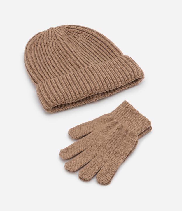 Conjunto Gorro e Luva Infantil Caneladinhos em Sherpa - Tam P ao G