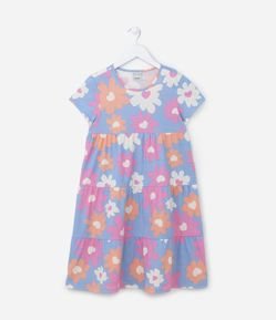 Vestido Marias Infantil com Estampa Floral - Tam 5 a 14 anos