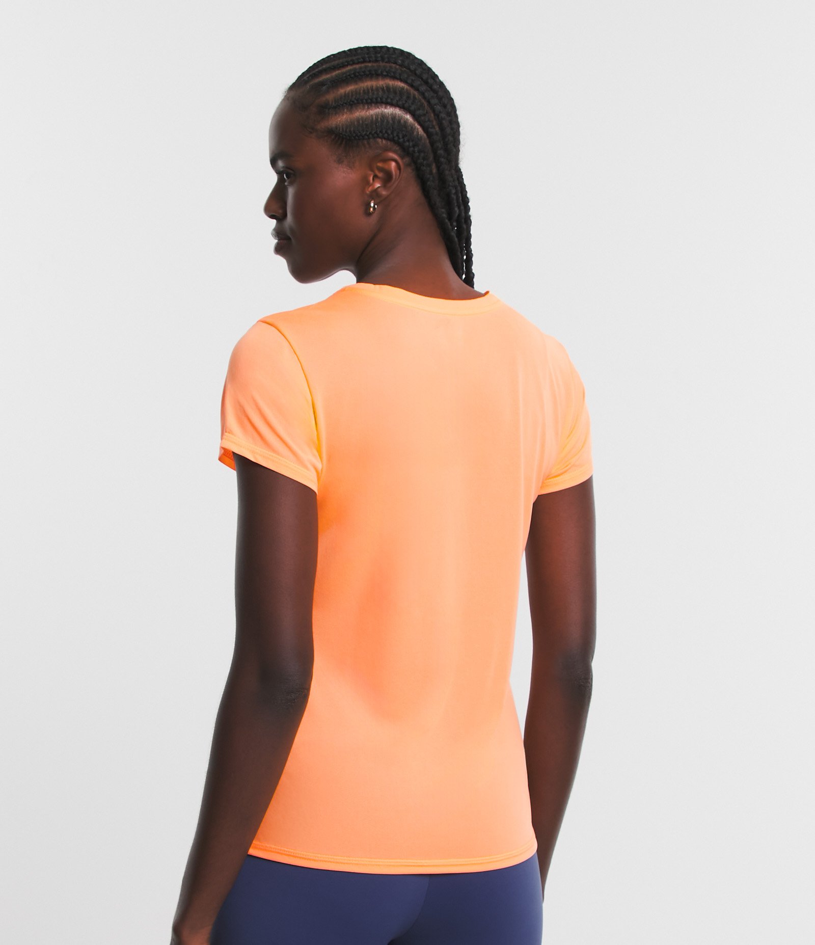 Camiseta Esportiva Crepe com Estampa em Lettering Laranja 3