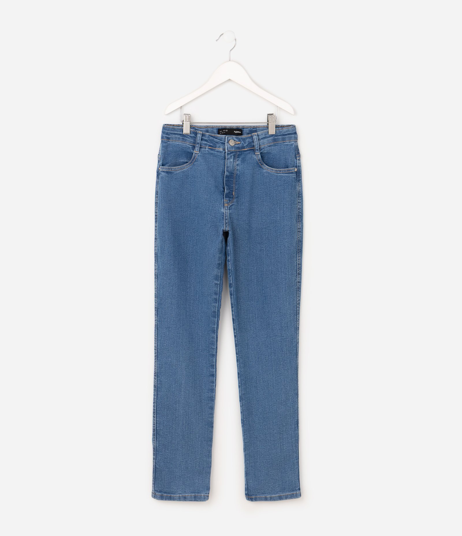 Calça Slim Infantil em Jeans - Tam 5 a 14 anos Azul 1