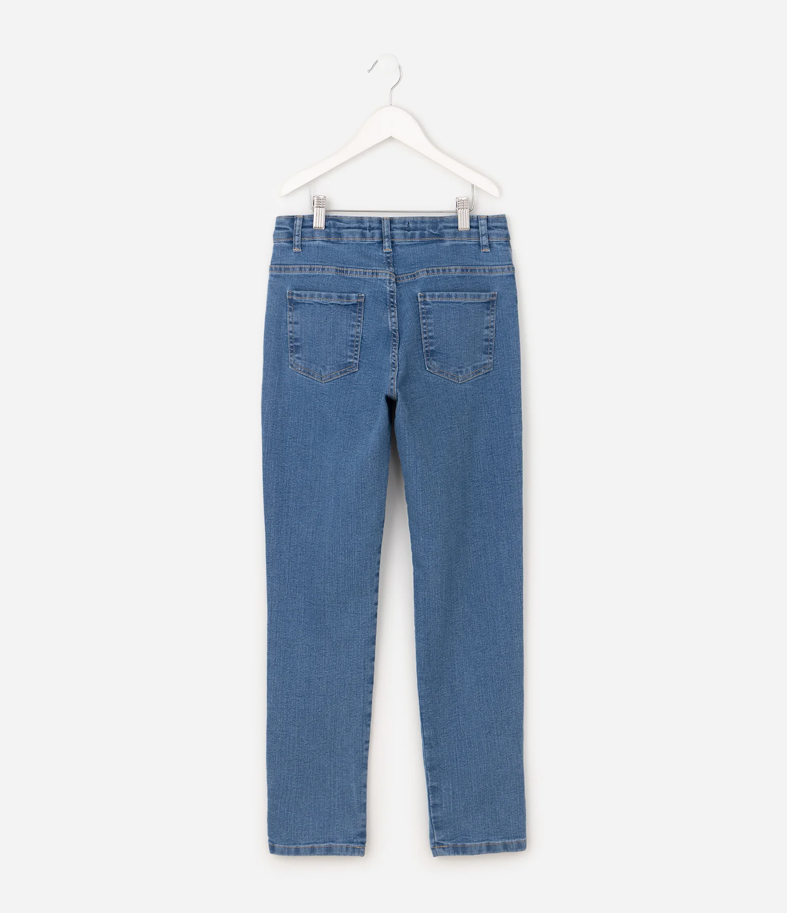 Calça Slim Infantil em Jeans - Tam 5 a 14 anos Azul 2