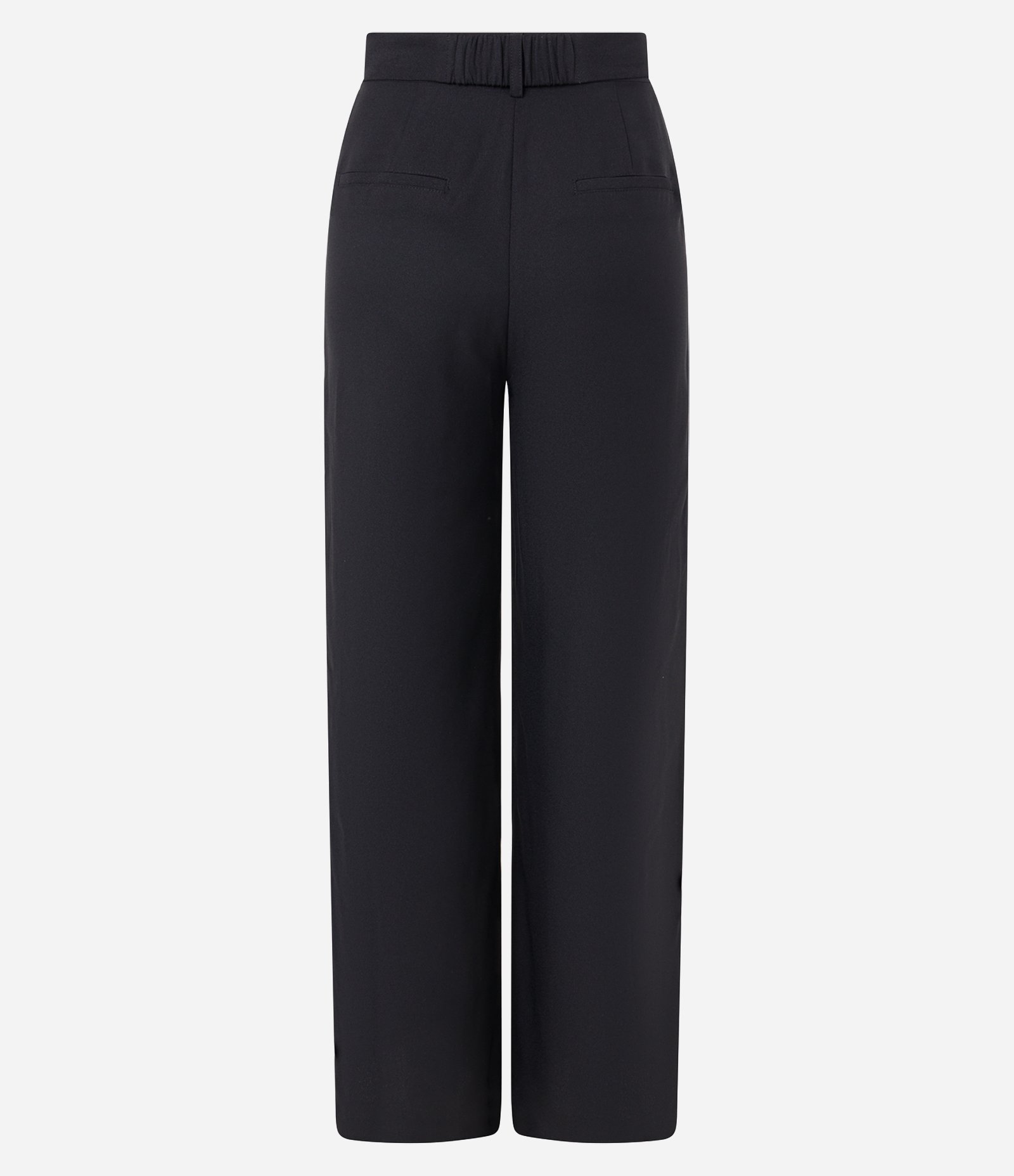Calça Wide Leg Alfaiatada com Cinto Fivela Laço em Metal Preto 6