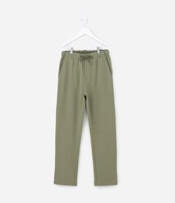 Calça Reta Infantil com Cintura Diferenciada - Tam 5 a 14 anos