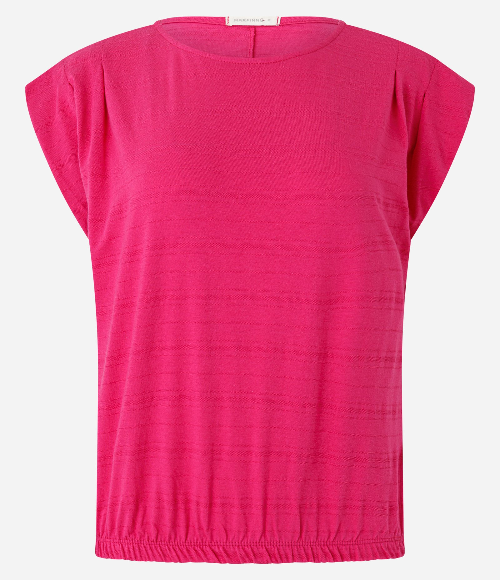 Blusa Muscle Tee em Algodão com Pregas no Ombro e Elástico na Barra Rosa 1