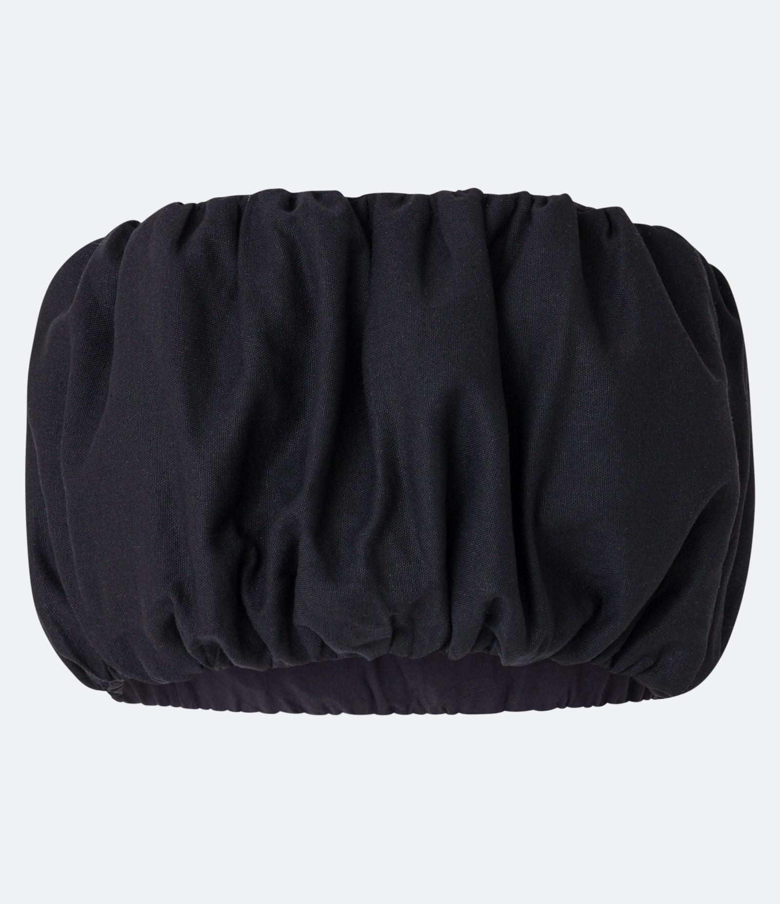 Top Bufante em Linho sem Mangas Preto 1