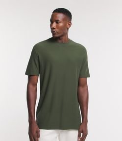 Camiseta Comfort em Meia Malha com Textura