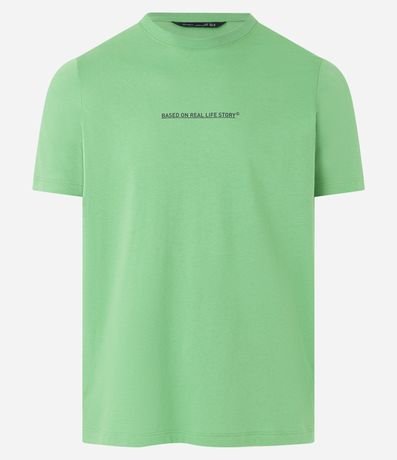 Camiseta em Meia Malha com Estampa Lettering Based on Real Life Story é ruim? Camiseta em Meia Malha com Estampa Lettering Based on Real Life Story é boa?