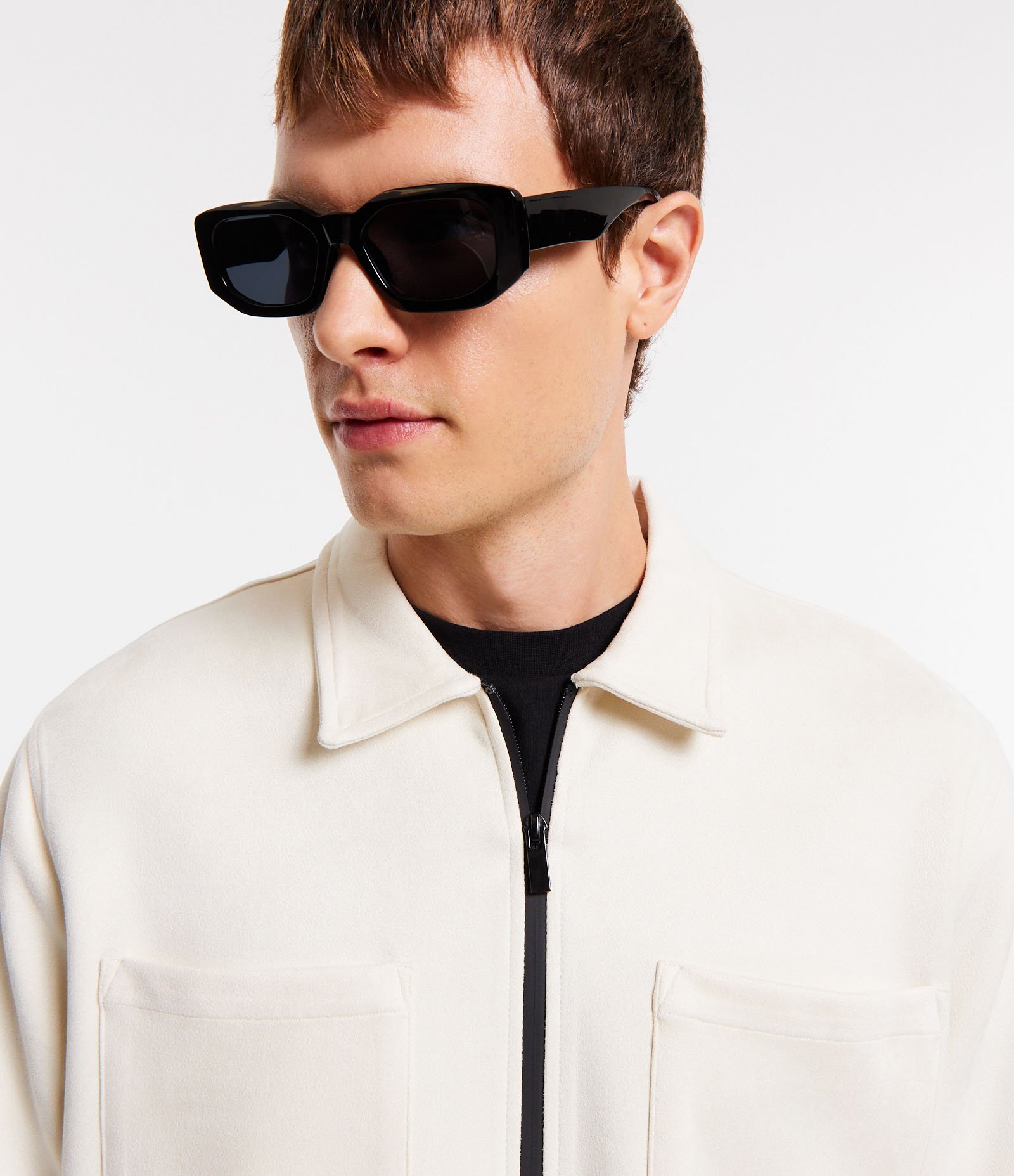 Camisa Overshirt com Fechamento em Zíper e Bolsos Off White 6