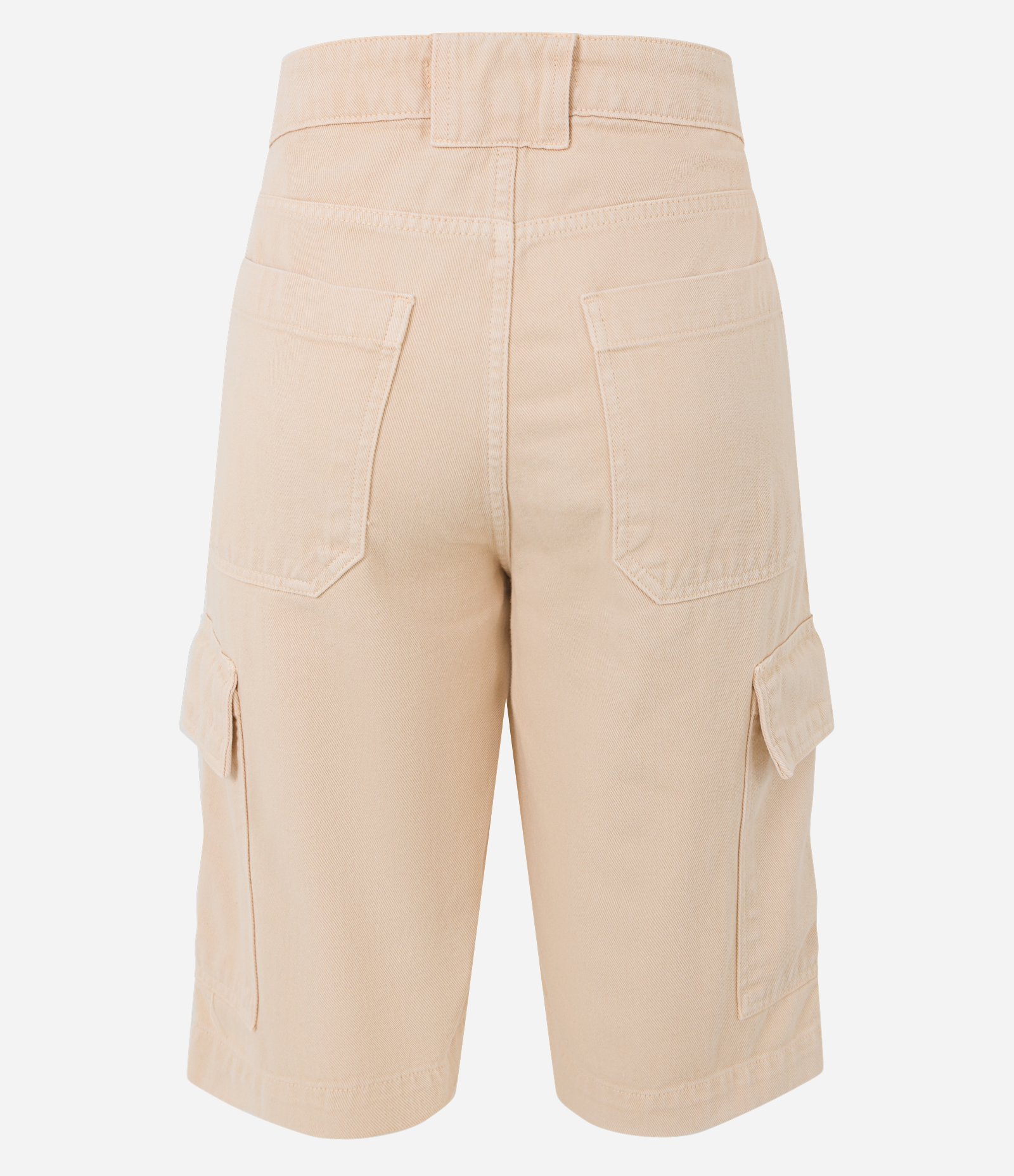 Bermuda Alongada em Sarja com Bolso Cargo 2