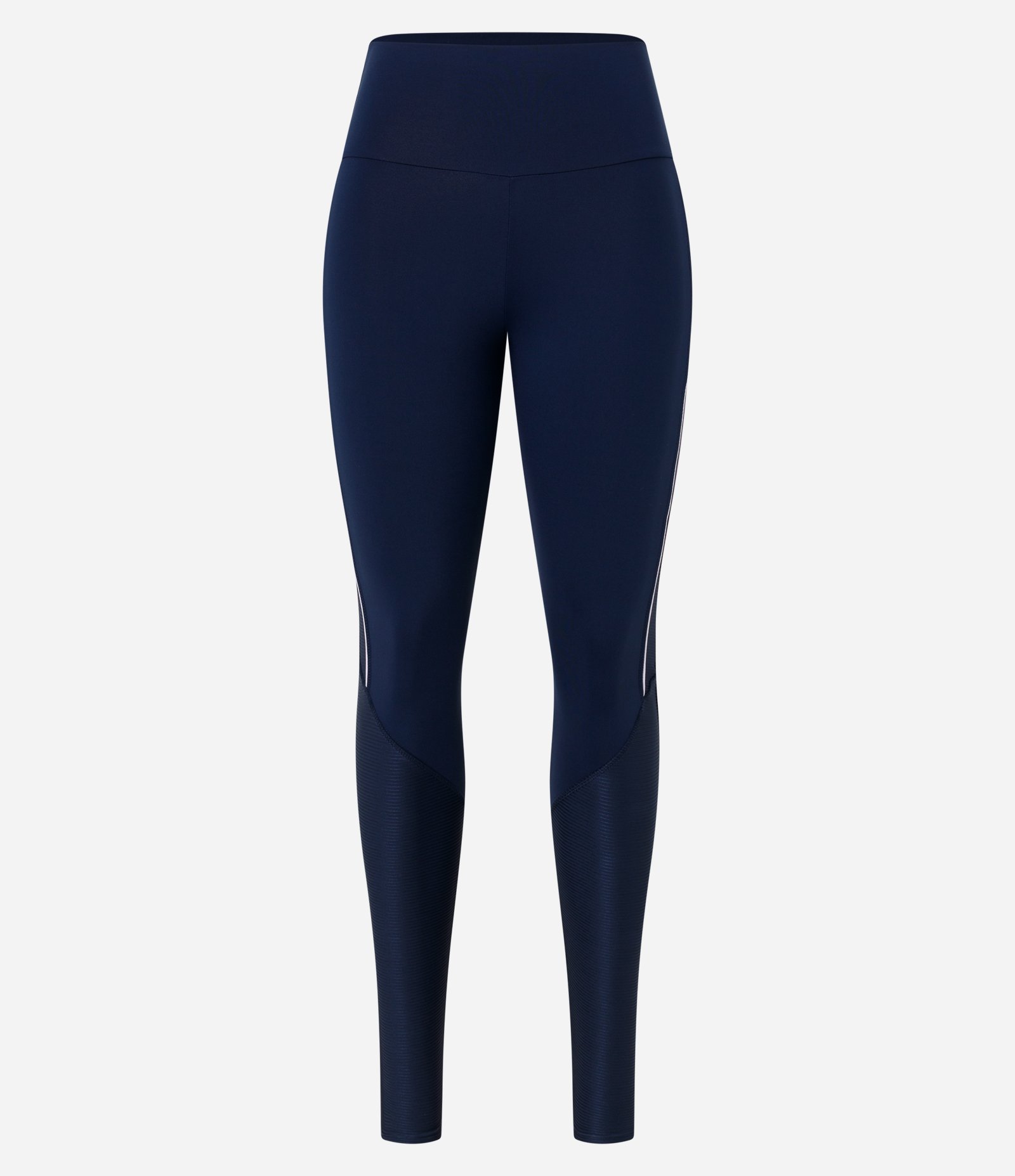 Calça Legging Esportiva em Poliamida com Viés Contrastante Azul Escuro 5