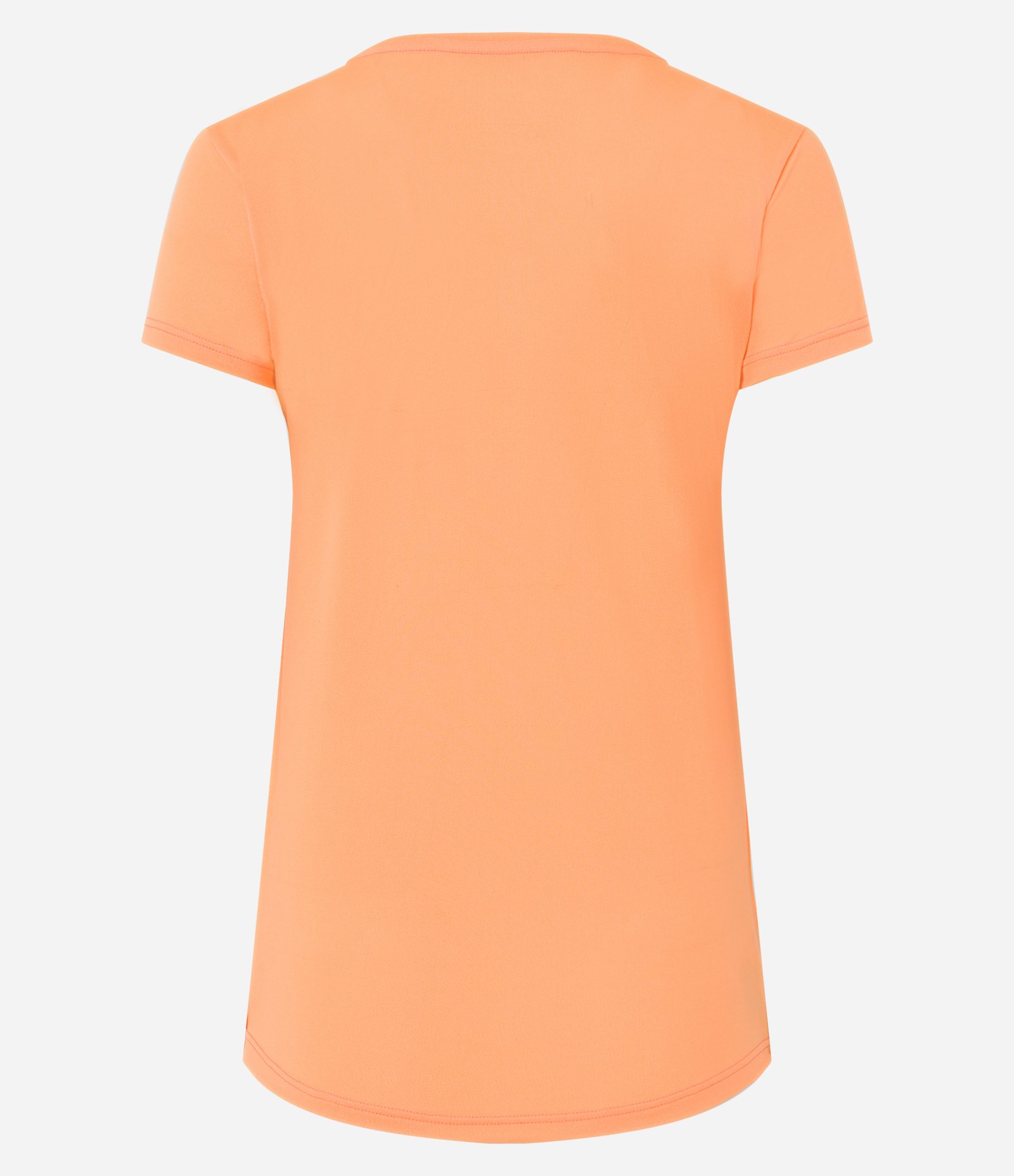Camiseta Esportiva em Crepe Básica Laranja 6