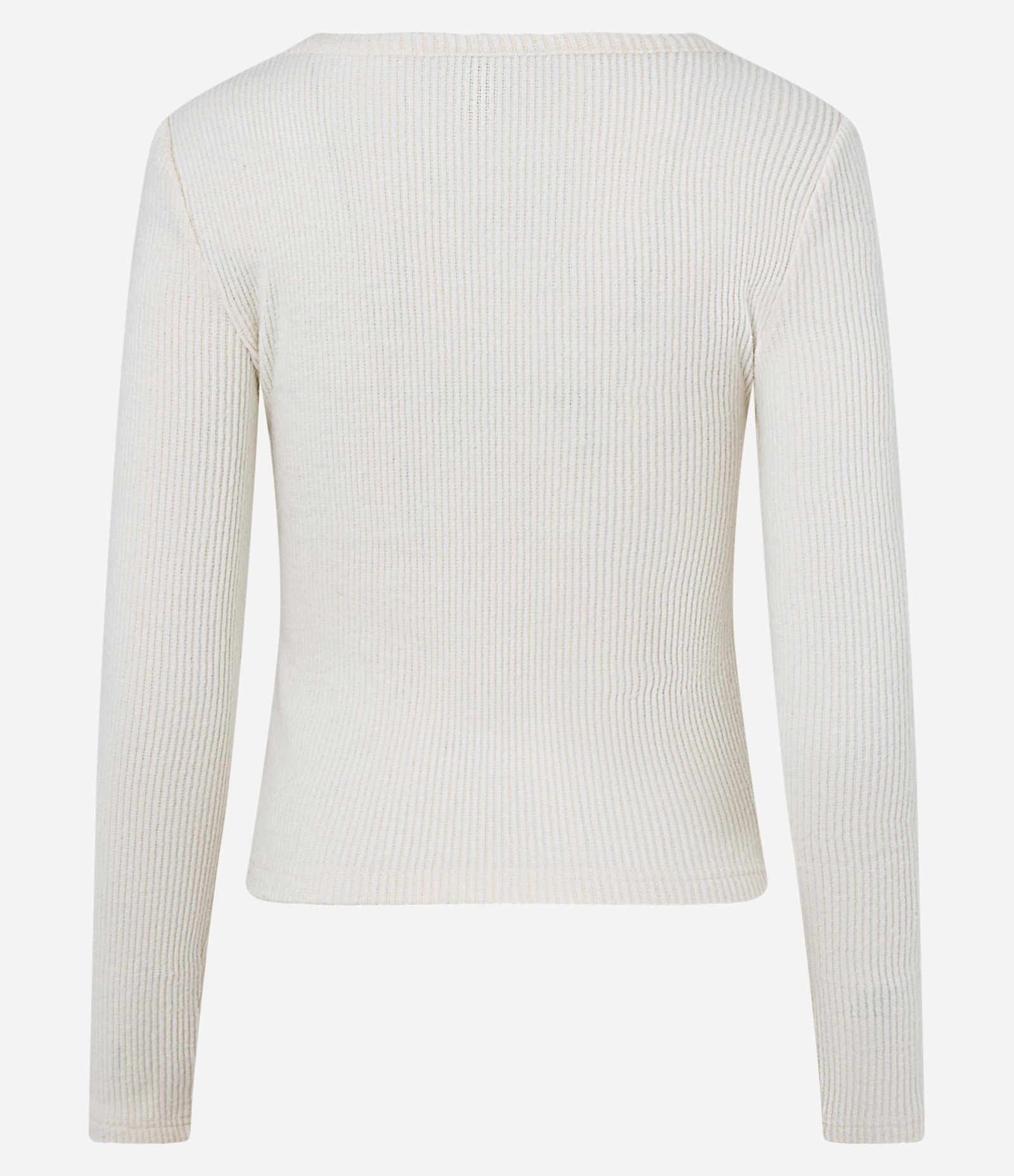 Blusa Curta Texturizada com Decote Quadrado Off White 8