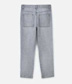 Calça Baggy em Jeans Estonada com Bolsos