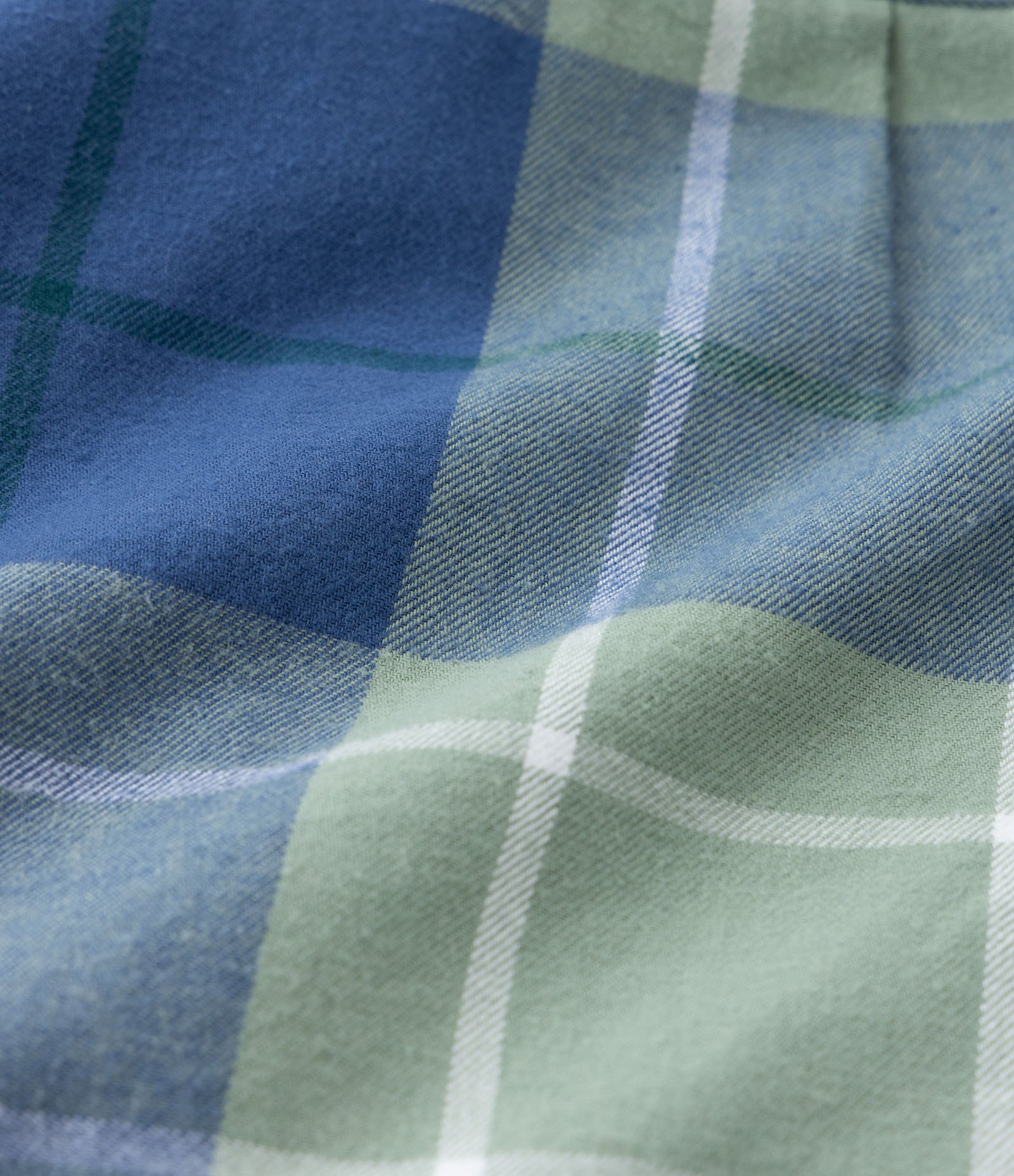 Camisa Infantil em Flanela Estampa Xadrez com Bolsinho - Tam 0 a 18 meses Azul/Verde 3