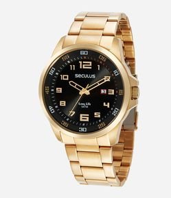 Relógio Masculino Seculus Analógico com Pulseira e Caixa em Aço 