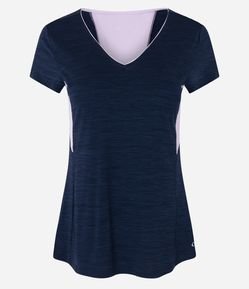 Camiseta Esportiva em Poliamida com Recortes