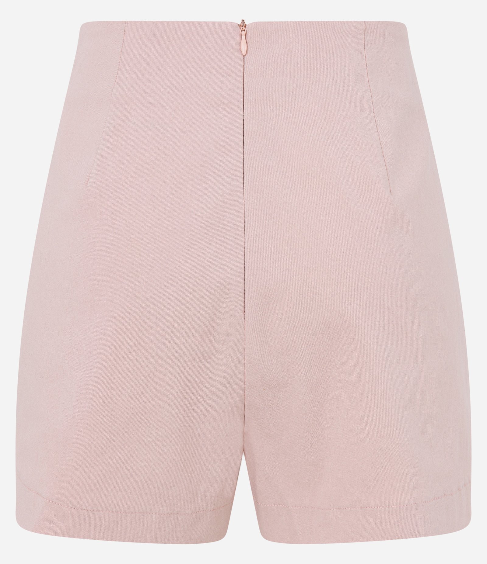 Short Saia em Bengaline com Fenda Assimétrica Rosa Claro 6