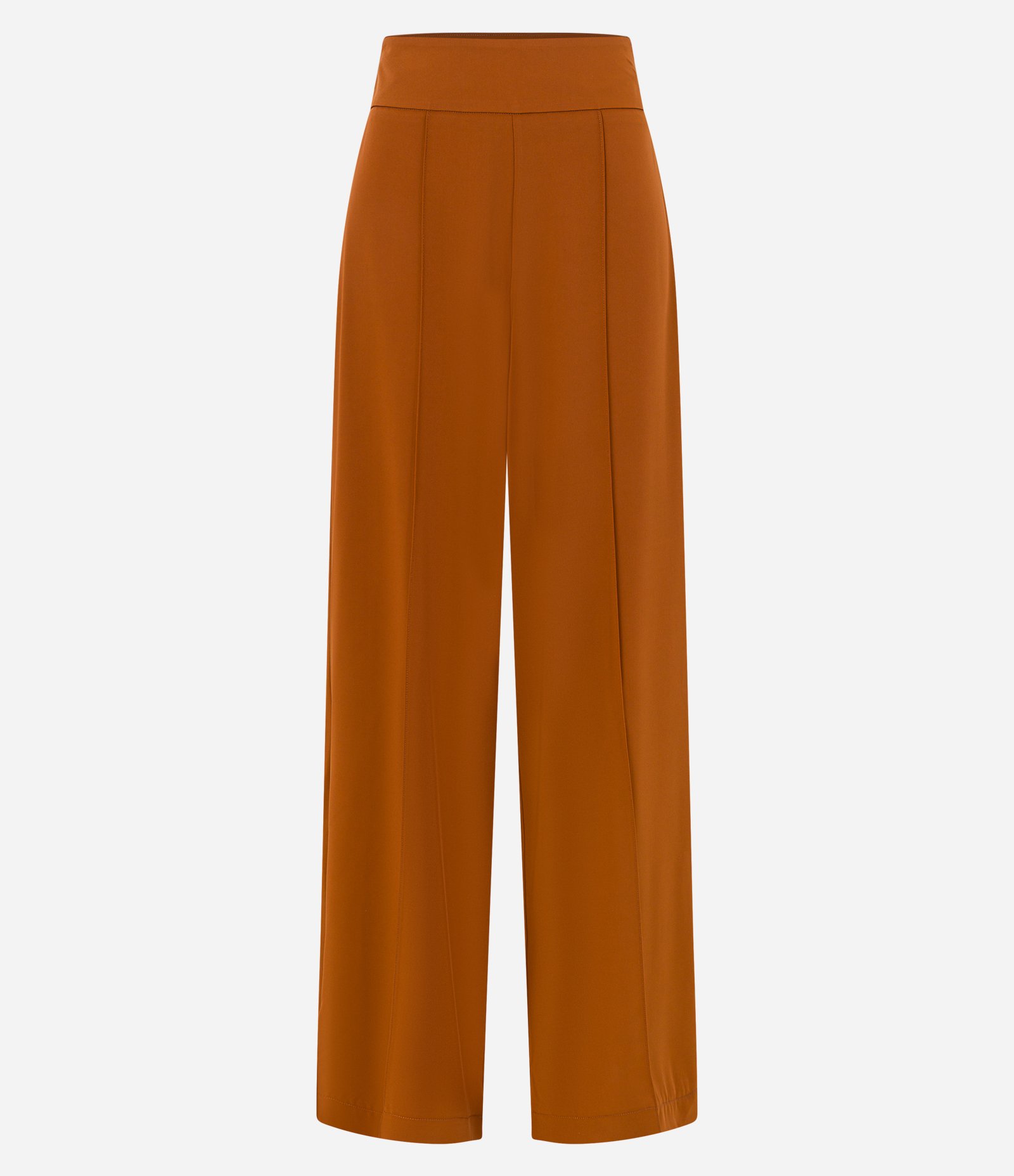 Calça Pantalona em Crepe com Friso Frontal 6