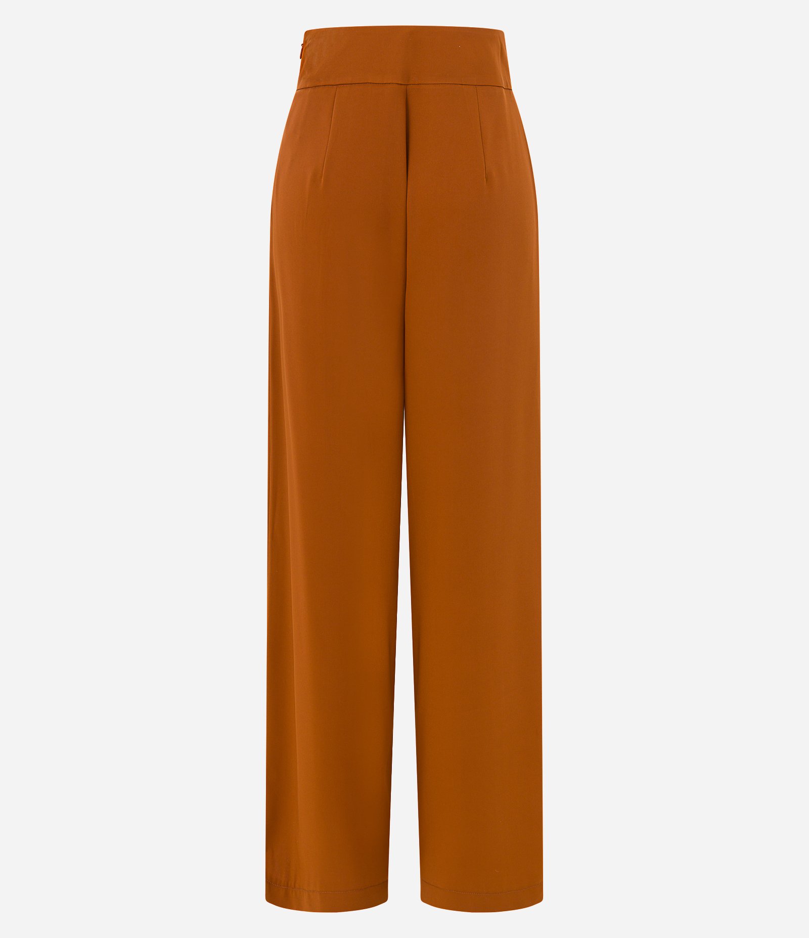 Calça Pantalona em Crepe com Friso Frontal 7