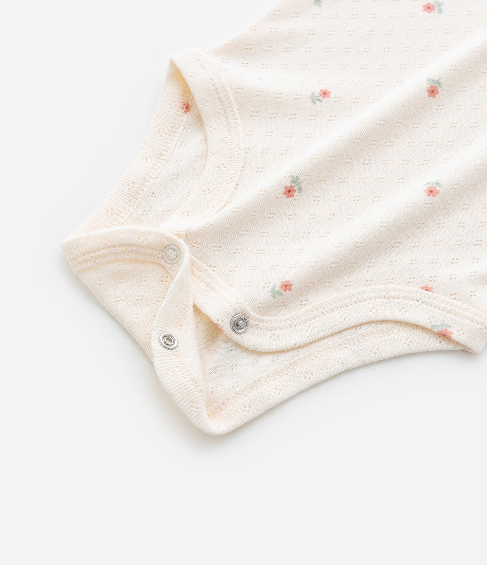 Body Infantil Texturizado com Babadinho no Ombro - Tam 0 a 24 meses Bege 4