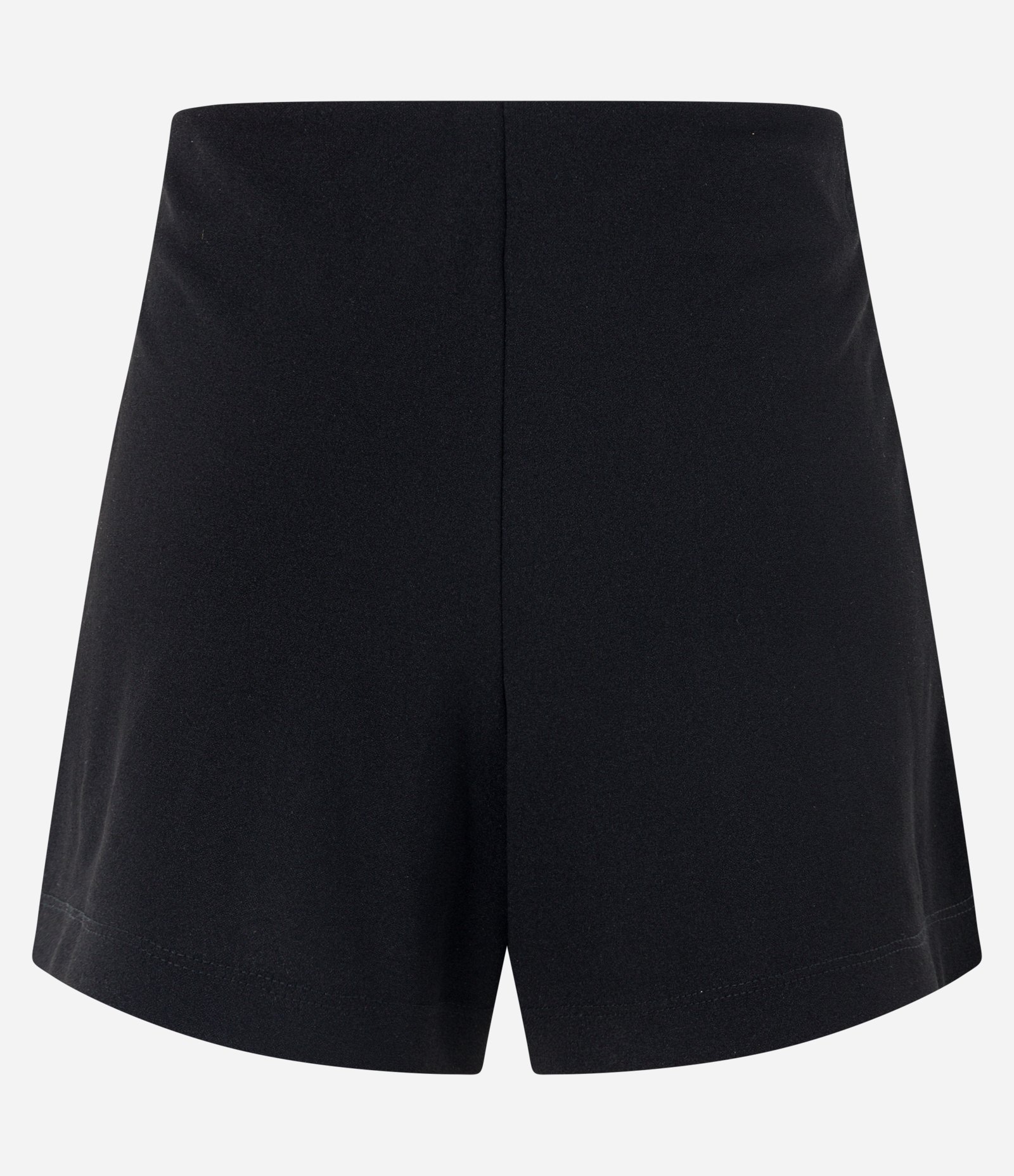 Short Curto em Crepe com Pregas e Detalhe em Cordões de Strass Preto 6