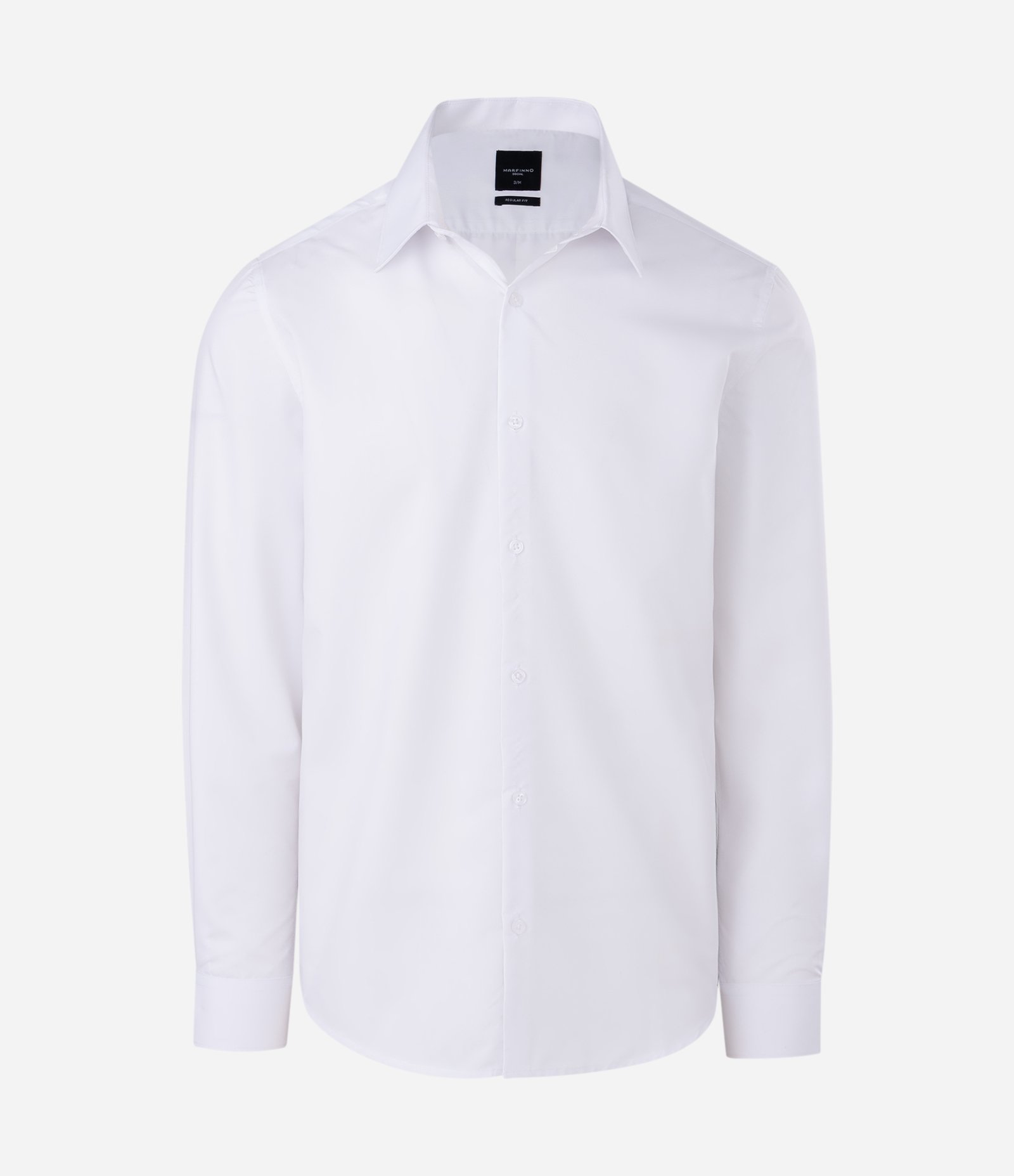 Camisa Regular em Microfibra Easy Care Branco Neve 7