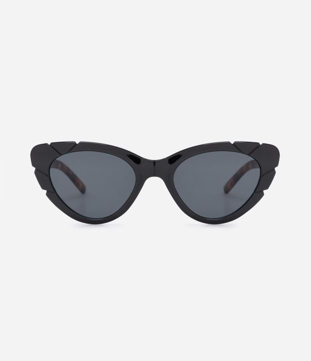 Óculos de Sol Gateado Médio com Lentes Degradê Preto - Lojas Renner