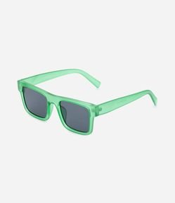Óculos de Sol Quadrado com Efeito Transparente