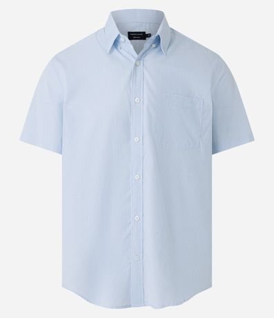 Camisa Comfort em Algodão com Estampa Xadrez Mini Menor preço em Camisa Comfort em Algodão com Estampa Xadrez Mini