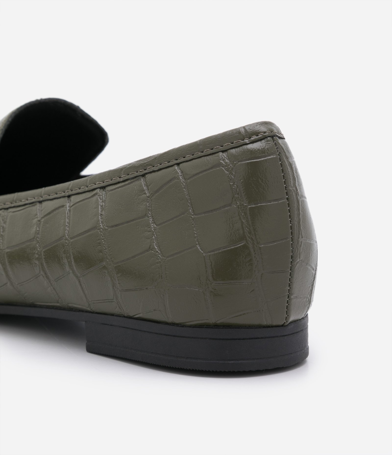 Sapato Loafer com Textura Croco e Bridão no Cabedal 3