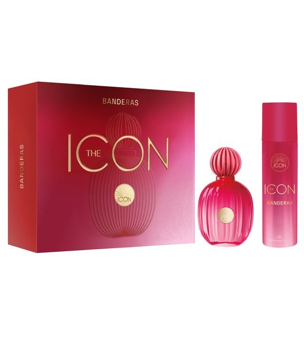 Kit Antonio Banderas The Icon Eau de Parfum for Women 100 ml + 24h Desodorante Spray for Women 150 ml KIT 1