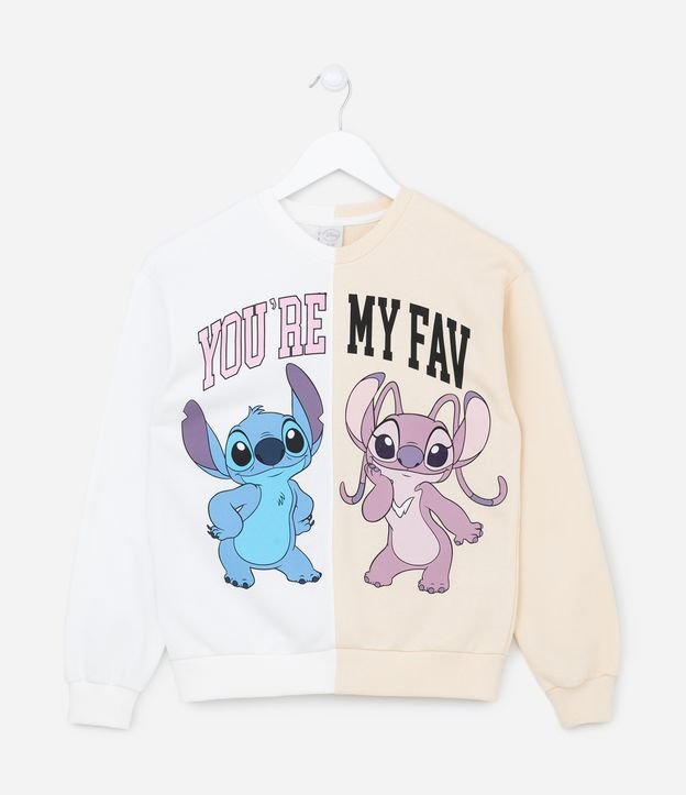 Disney felpa Stitch Little Monster Angel Cartoon Print felpa con