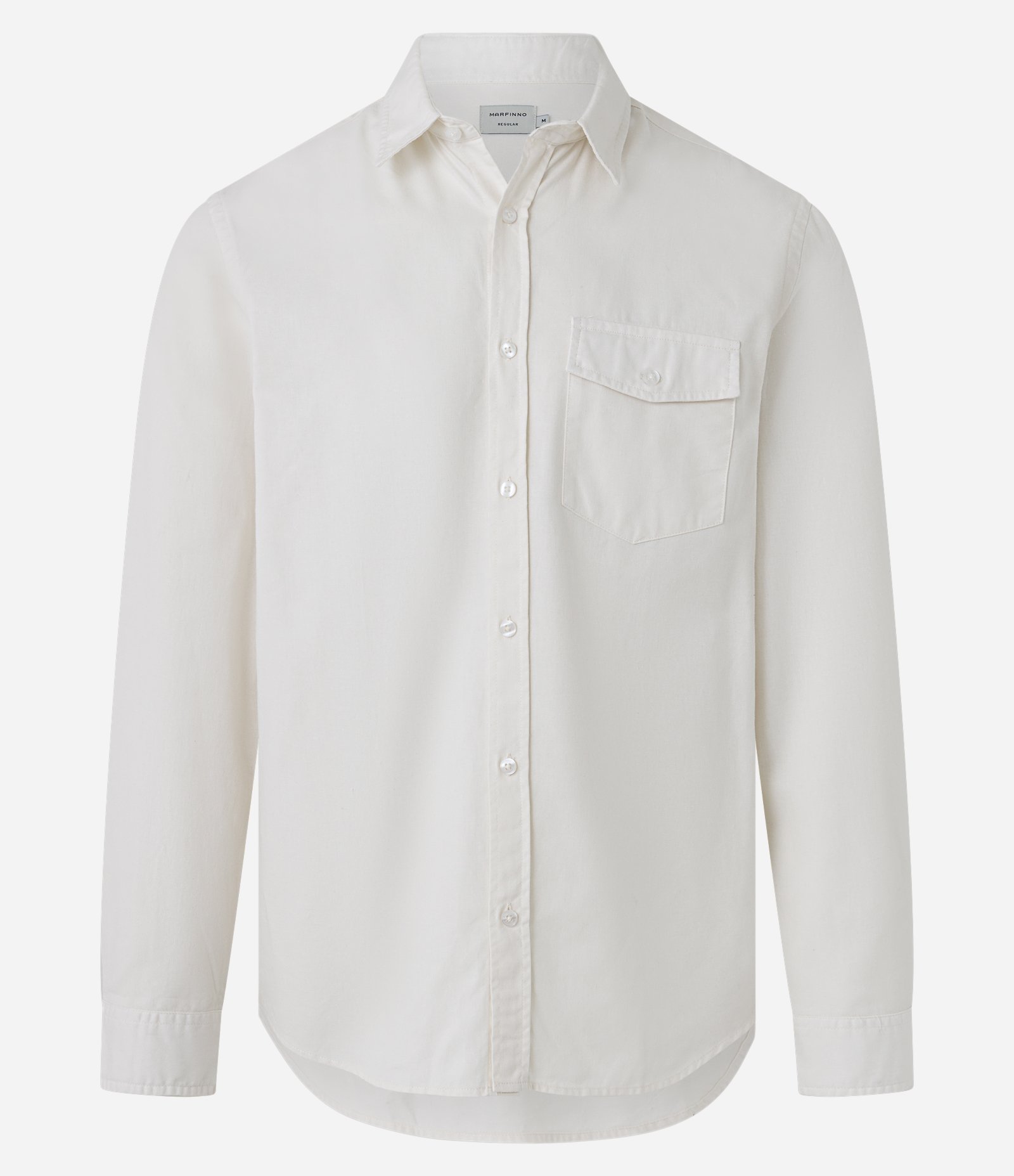 Camisa Manga Longa em Sarja com Bolsos Off White 7