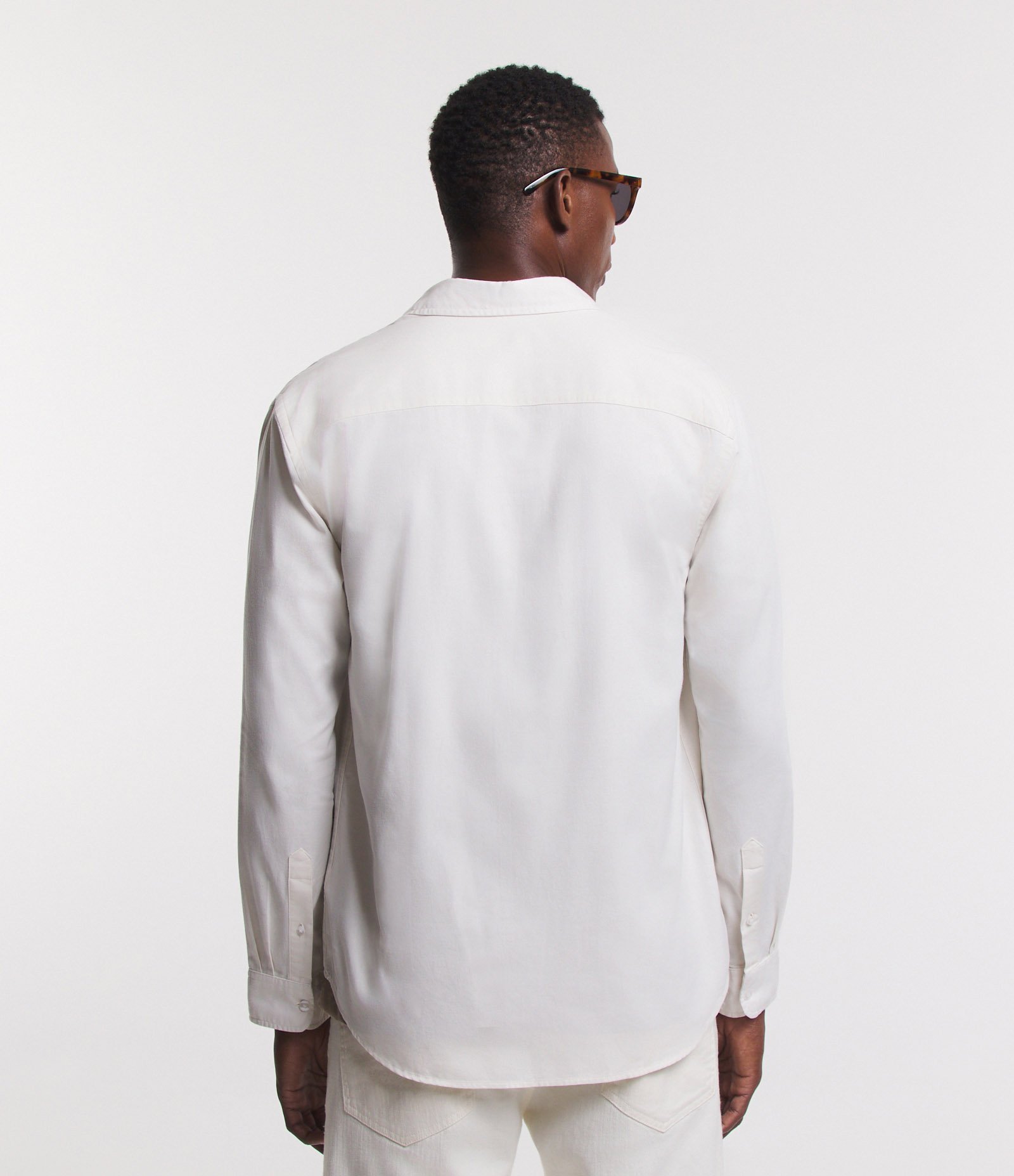 Camisa Manga Longa em Sarja com Bolsos Off White 6