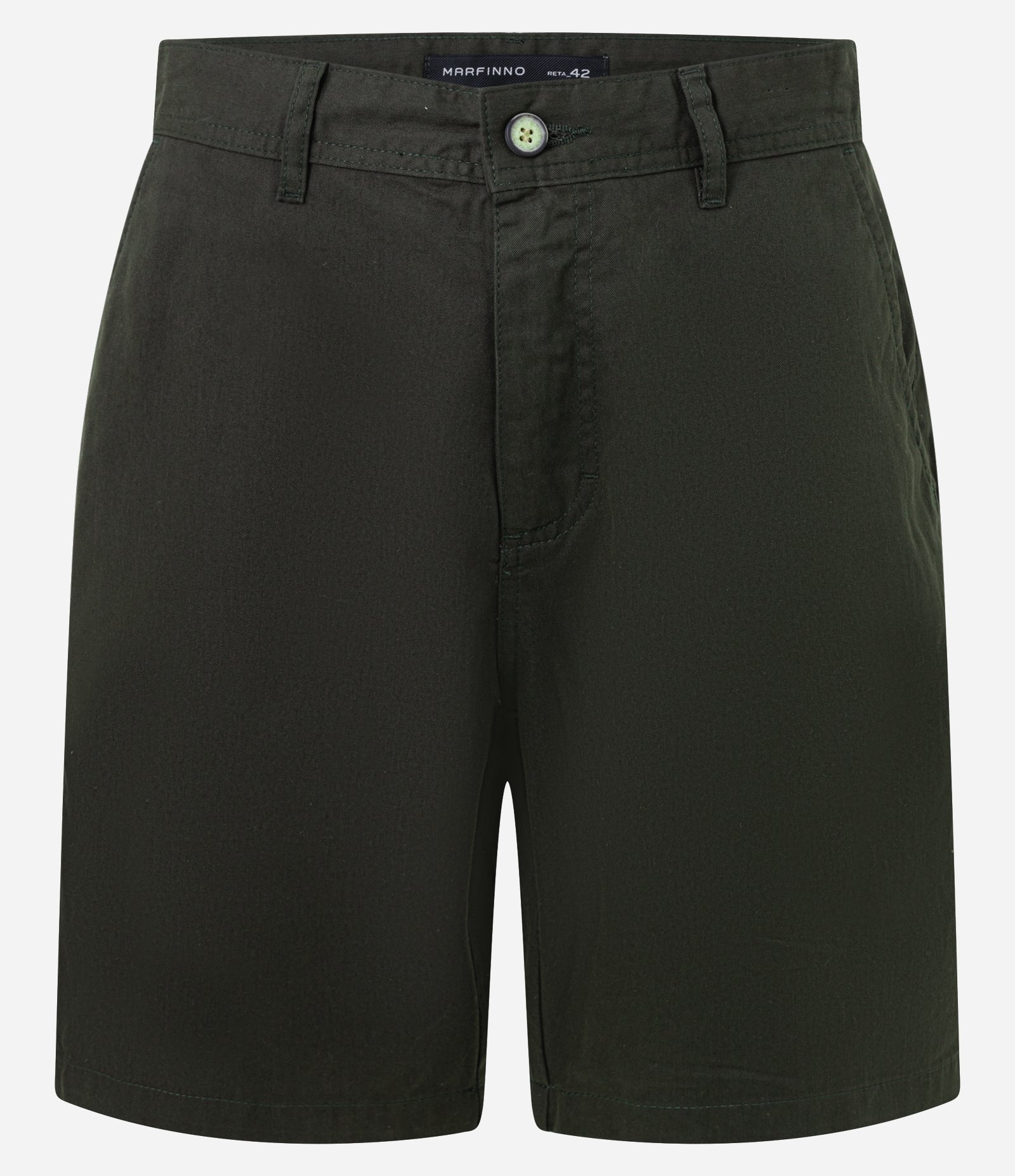 Bermuda Reta em Sarja com Bolso Verde Escuro 6