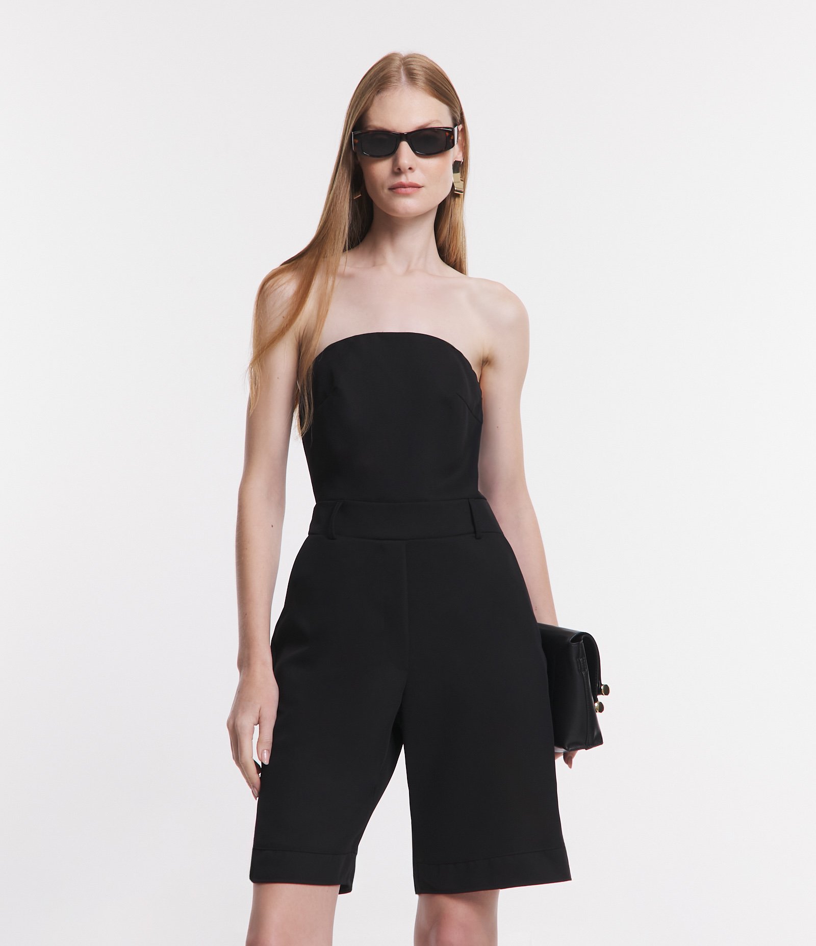 Macaquinho Tomara que Caia Afaiatado Preto 1