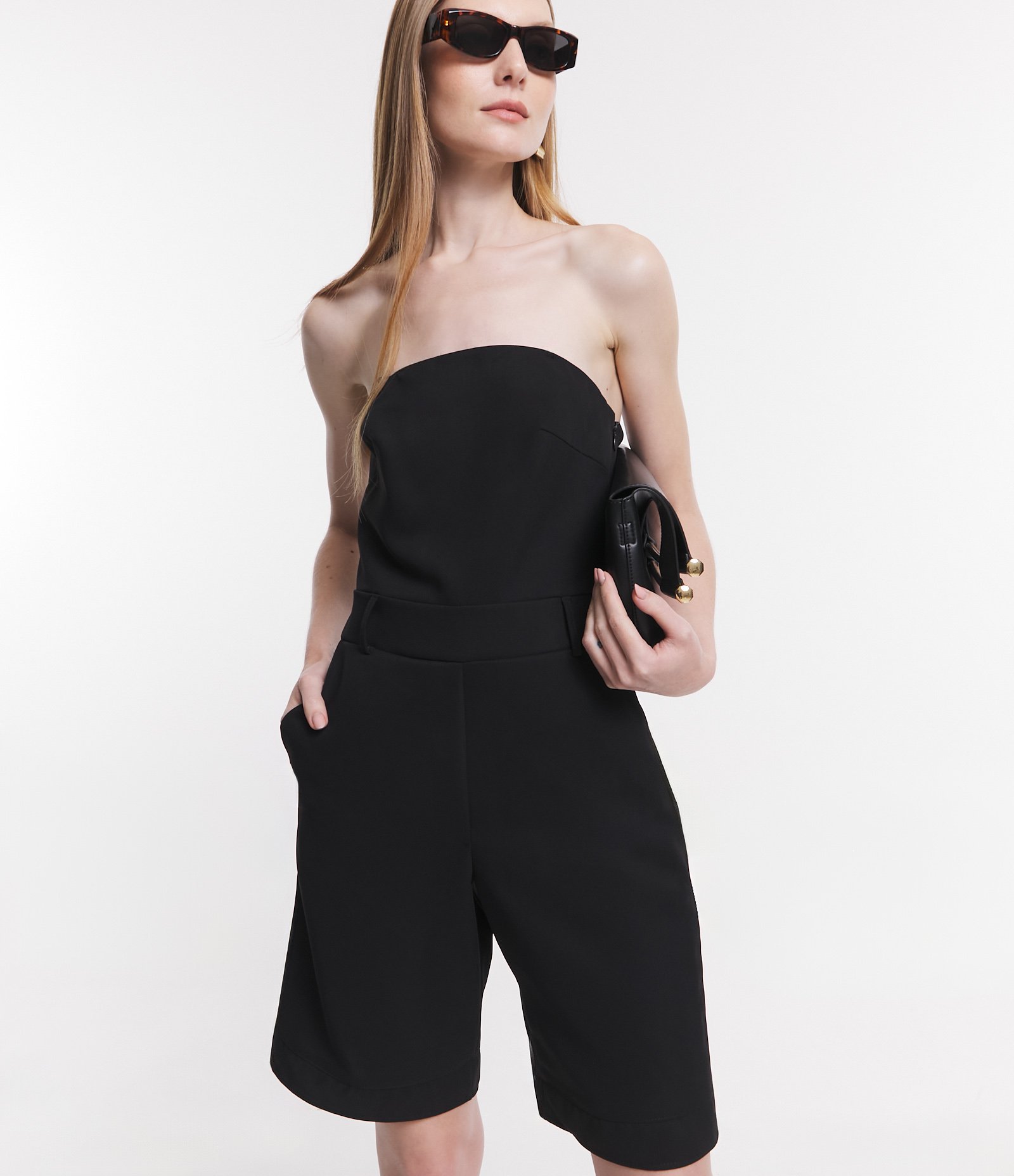 Macaquinho Tomara que Caia Afaiatado Preto 4