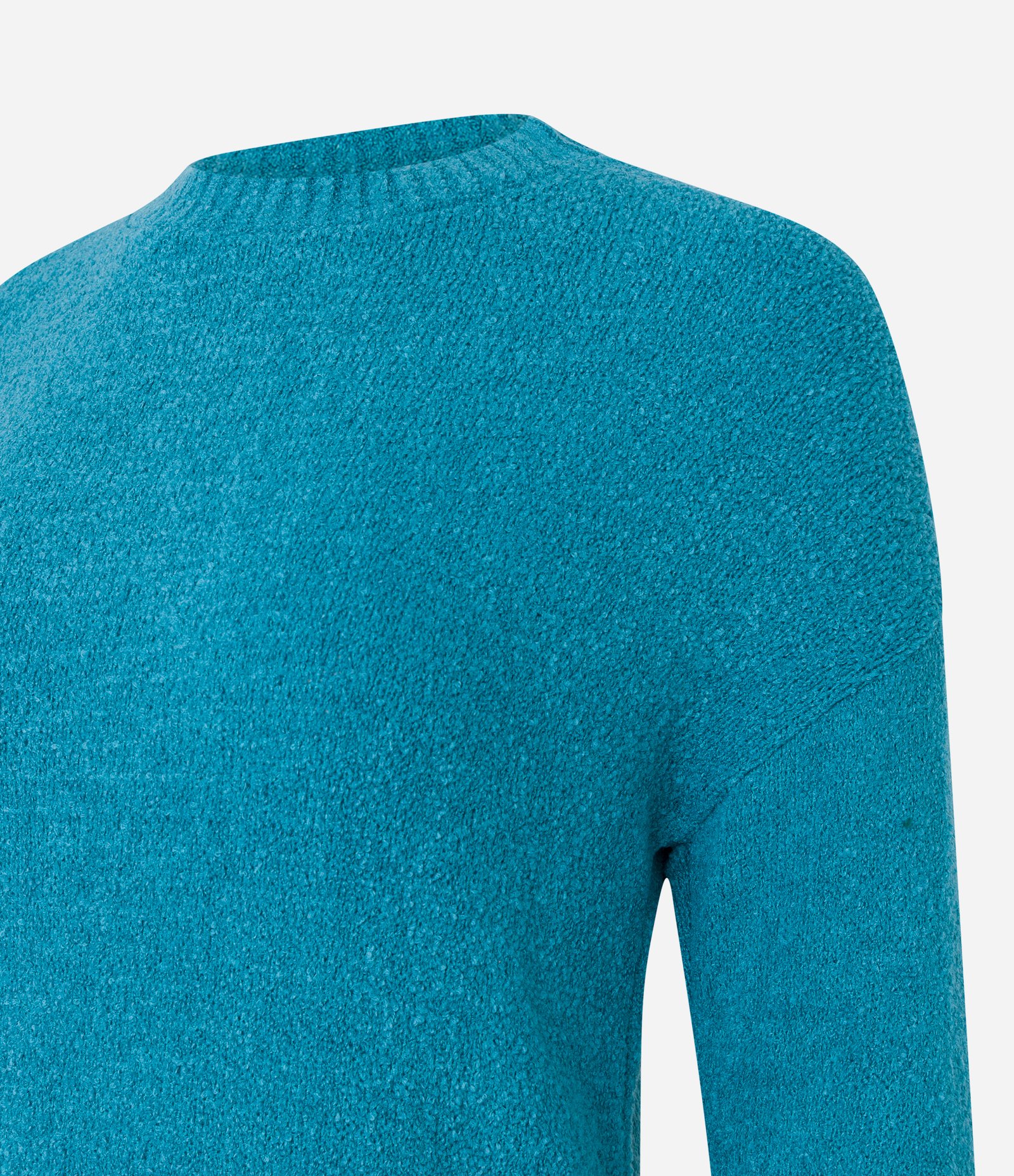 Suéter em Tricô Texturizado com Cava Deslocada 7