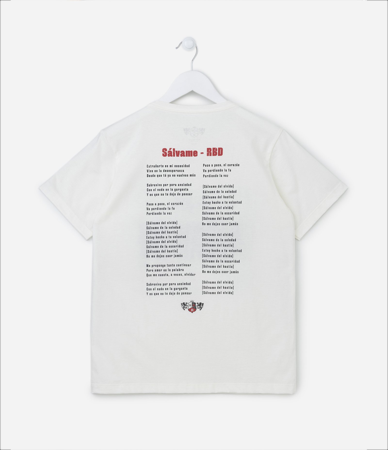 Camiseta Infantil com Estampa Rebelde e Autógrafos - Tam 9 a 13 Anos Branco 2